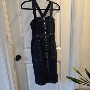 Criss-Crossed Jean Dress